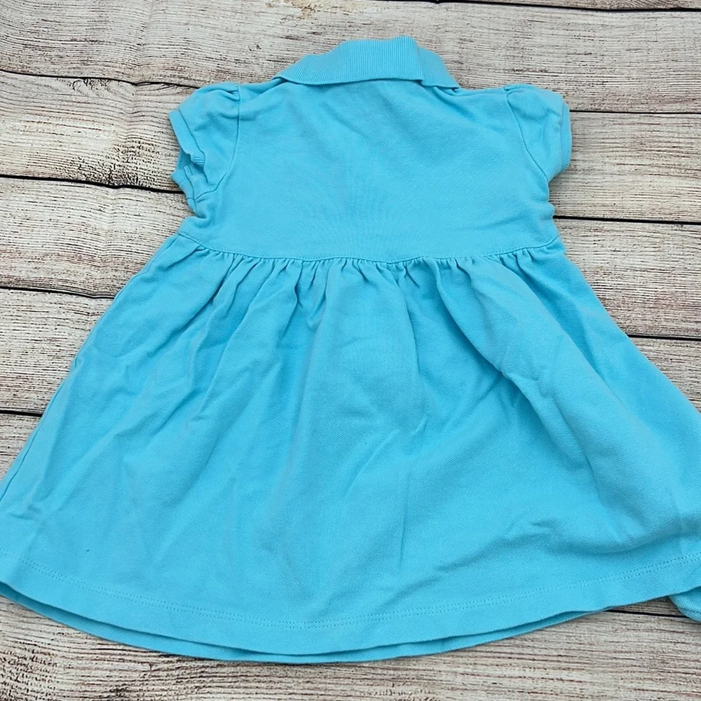 Ralph Lauren Blue Ruffled Polo Dress with Bloomers Sz 18 M